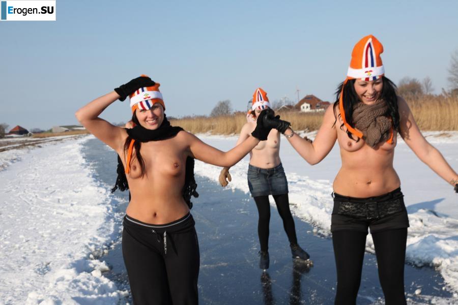 Dutch nudists in winter. Part 3. Photo 19