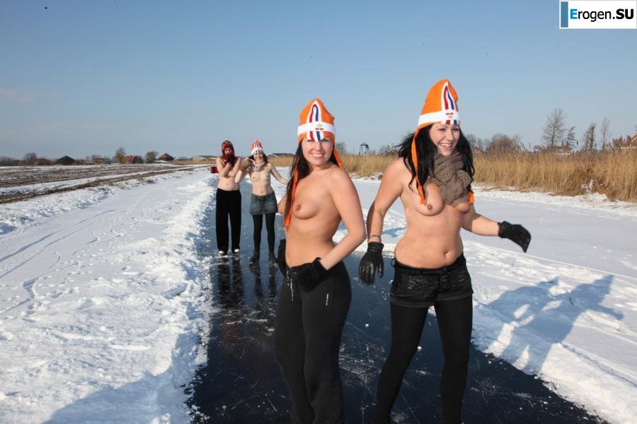 Dutch nudists in winter. Part 3. Photo 5