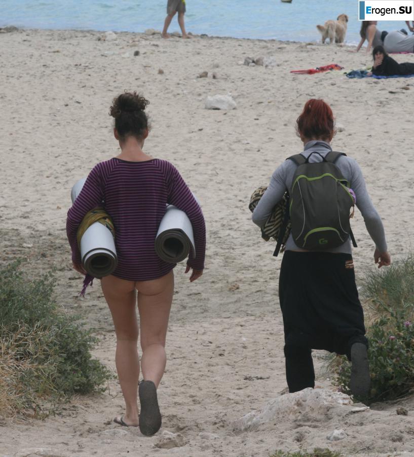 And again, hippies. Now on the beach. Slide 16