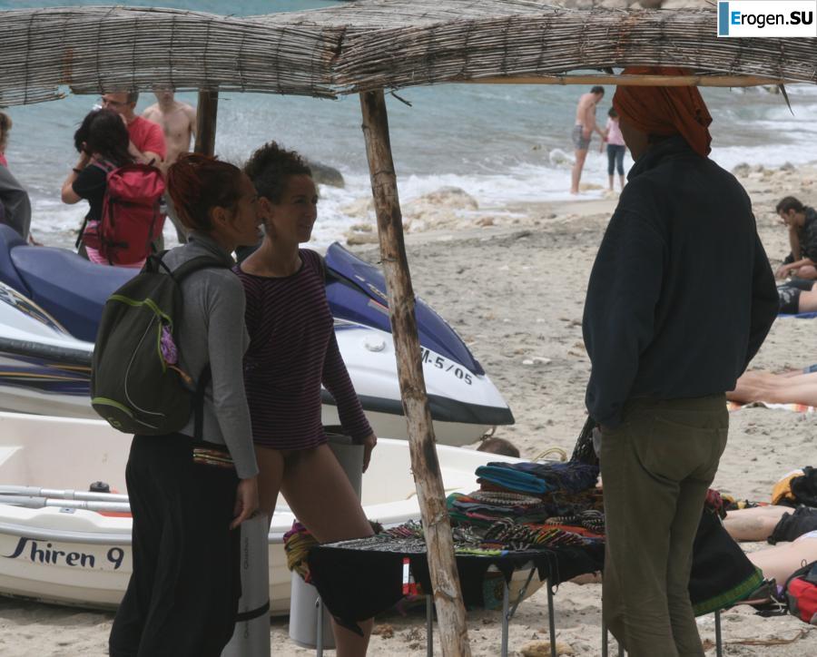 And again, hippies. Now on the beach. Slide 18