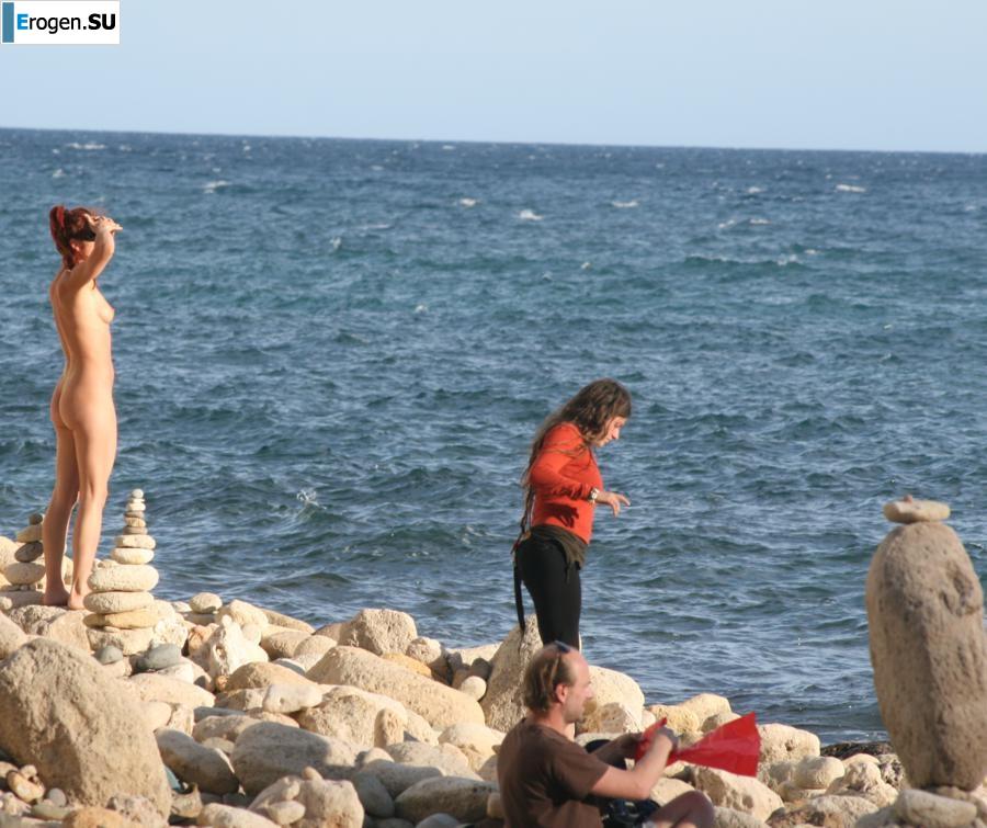 And again, hippies. Now on the beach. Slide 32