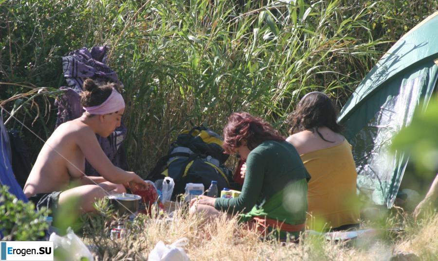 And again, hippies. Now on the beach. Slide 37