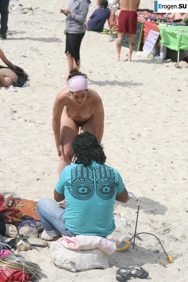 And again, hippies. Now on the beach. Part 2. Photo 16