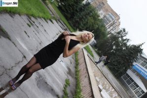 Nastya from Samara walks around the city and shows herself. Part 6. Thumb 18