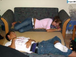 Slender German and her curly-haired friend. Thumb 1
