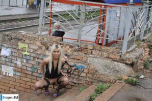 Nastya from Samara walks around the city and shows herself. Part 14. Thumb 24