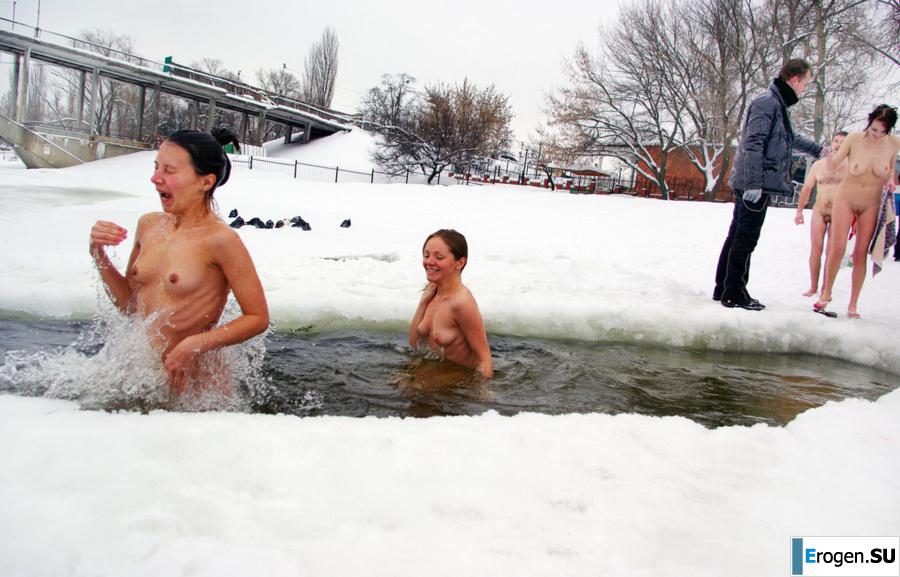 Ukrainian nudists in winter. Part 3. Photo 3