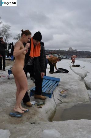 Украинские нудисты зимой. Часть 3. Эскиз 13