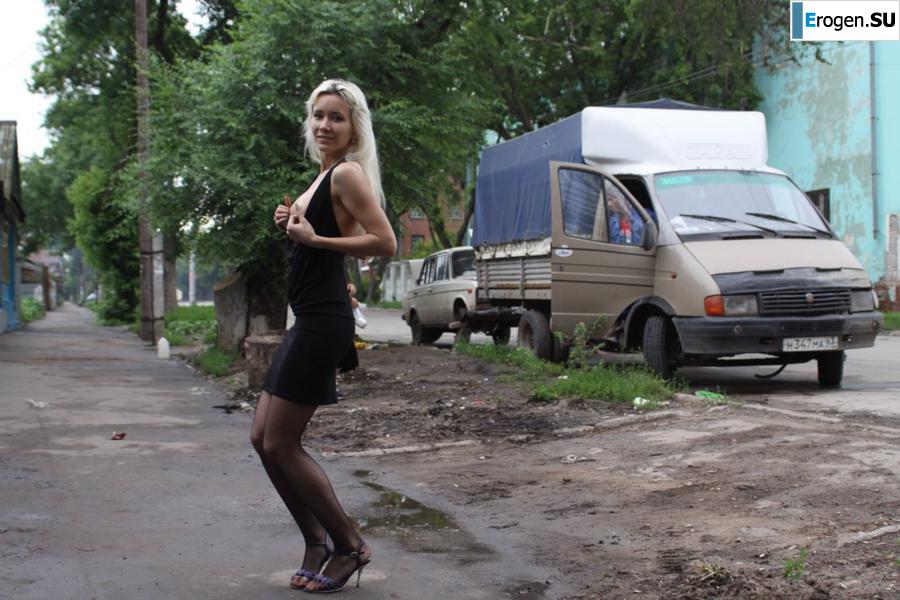 Nastya from Samara walks around the city and shows herself. Part 19. Slide 8