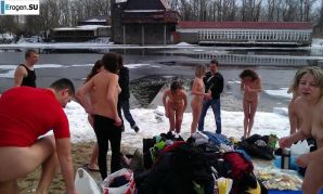 Ukrainian nudists in winter. Part 4. Thumb 14
