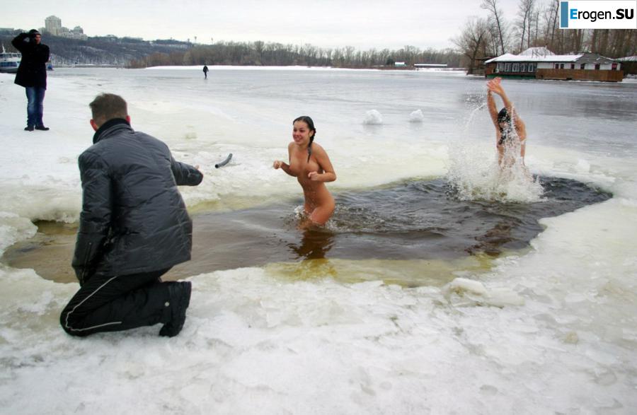 Украинские нудисты зимой. Часть 6. Фото 28