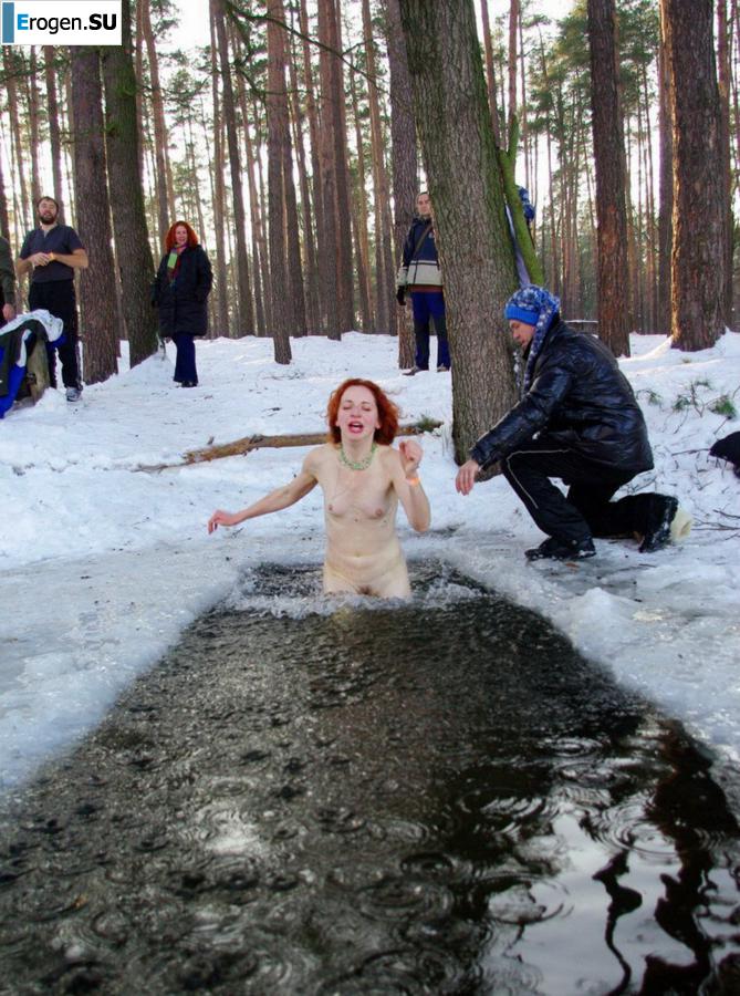 Украинские нудисты зимой. Часть 6. Фото 33