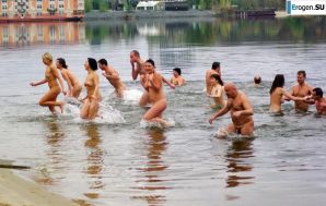 Ukrainian nudists in winter. Part 6. Thumb 40