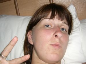 An appetizing student took off everything and showed a shaved pussy. Thumb 50