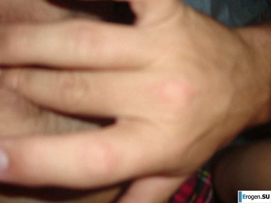 The red-haired girl in the skirt ends from touching the pussy. Slide 28